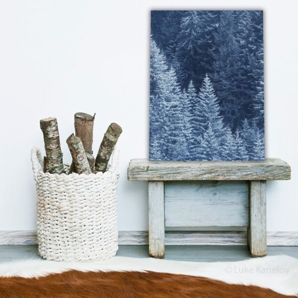 Snow Trees, landscape print, winter photography