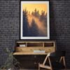 Winter forest landscape