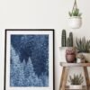 Snow Trees, landscape print, winter photography