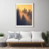 Winter forest landscape