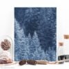 Snow Trees, landscape print, winter photography