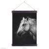 White horse wall decor