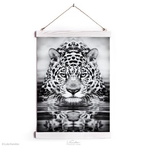 Leopard black and white print