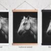 Horse print wall art