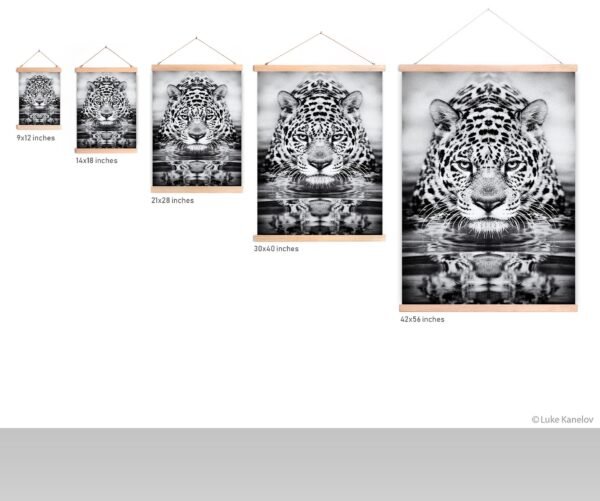 b3 Leopard black and white print