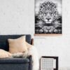 Leopard black and white print Leopard black and white print