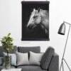 White horse wall decor
