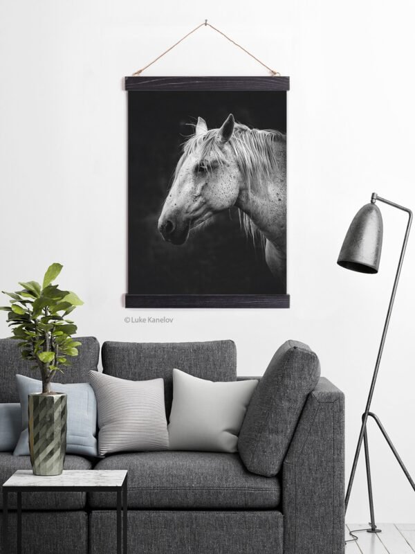 White horse wall decor
