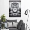 Leopard black and white print Leopard black and white print