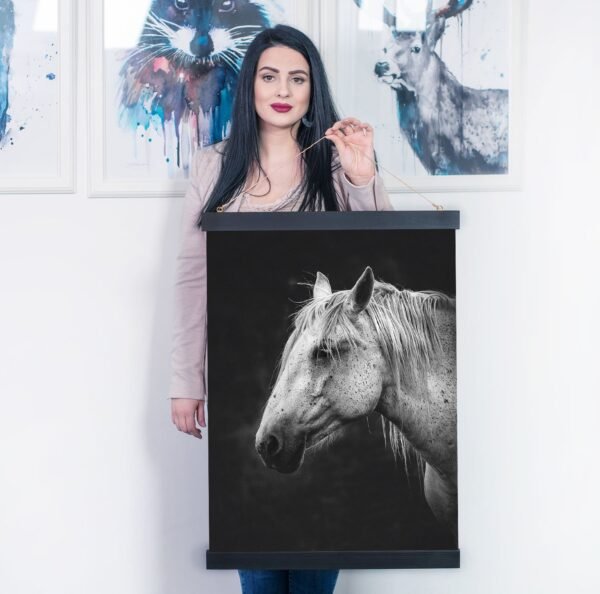 White horse wall decor