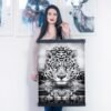 Leopard black and white print Leopard black and white print