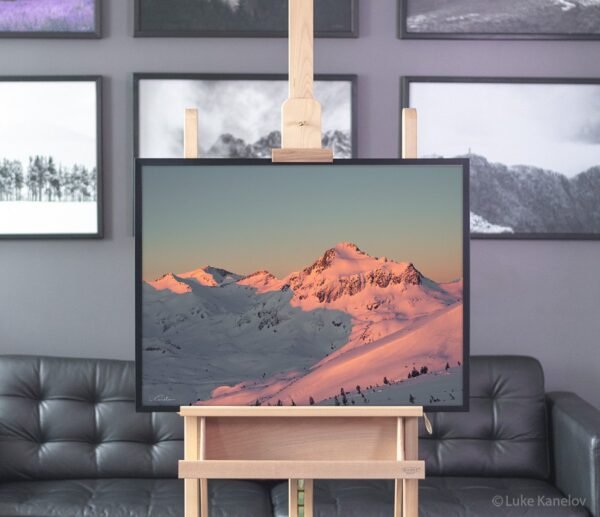 Winter sunset framed canvas Winter sunset framed canvas