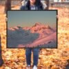 Winter sunset framed canvas Winter sunset framed canvas