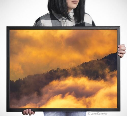 Colorful clouds photography prints – Framed Canvas