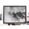 Misty mountain landscape – Framed Canvas Misty mountain landscape – Framed Canvas