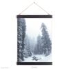 Misty winter landscape