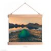 Tent on a mountain lake at sunset – Wall hanging Tent on a mountain lake at sunset – Wall hanging