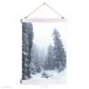 Misty winter landscape