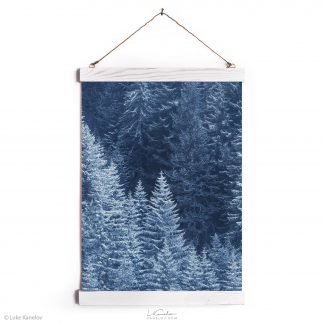 Snow Trees landscape wall hanging