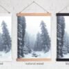 Misty winter landscape