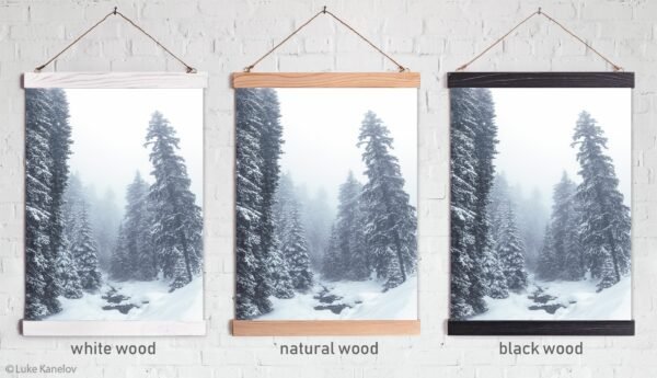 Misty winter landscape