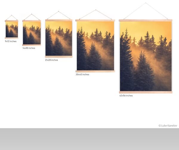 Winter forest landscape – Wall hanging