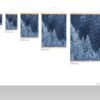 Snow Trees landscape wall hanging