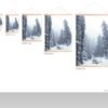 Misty winter landscape