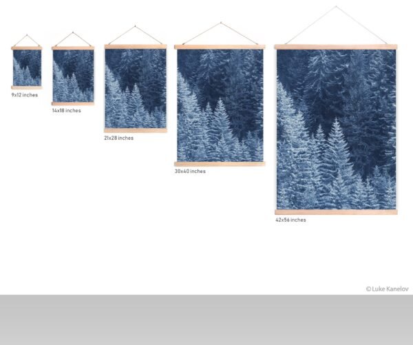 Snow Trees landscape wall hanging