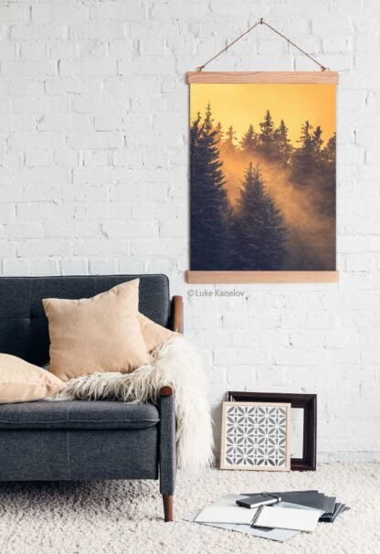 Winter forest landscape – Wall hanging