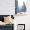 Misty winter landscape