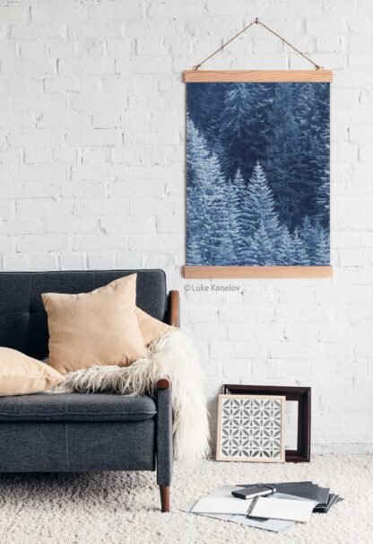 Snow Trees landscape wall hanging