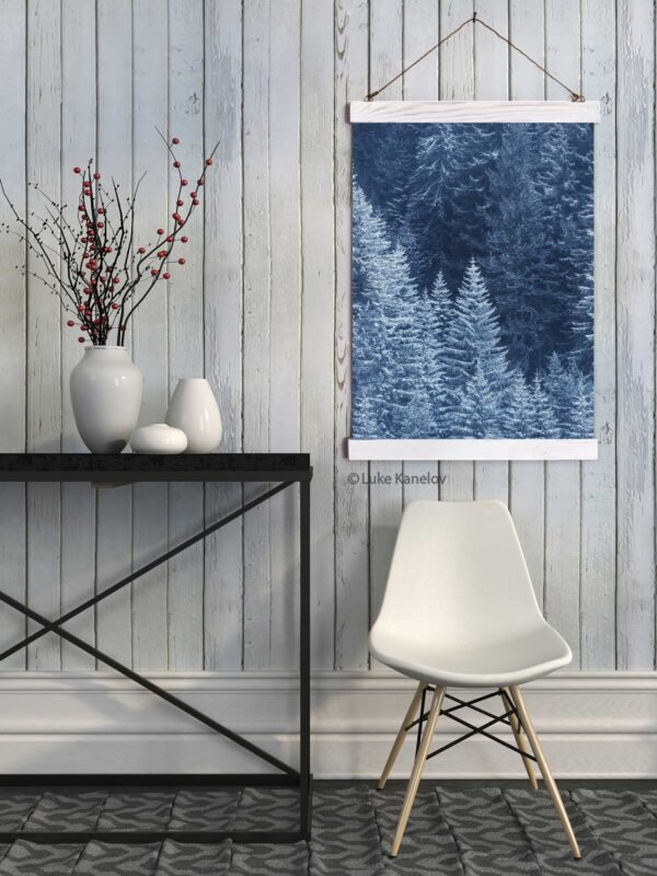 Snow Trees landscape wall hanging