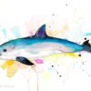 Vaquita watercolor painting print by Slaveika Aladjova