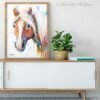 Haflinger horse, Avelignese watercolor painting print by Slaveika Aladjova Haflinger horse, Avelignese watercolor painting print by Slaveika Aladjova