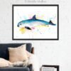 Vaquita watercolor painting print by Slaveika Aladjova