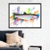 Rainbow trout watercolor painting print by Slaveika Aladjova