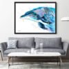 Dolphin watercolor painting print by Slaveika Aladjova