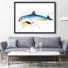 Vaquita watercolor painting print by Slaveika Aladjova