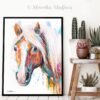 Haflinger horse, Avelignese watercolor painting print by Slaveika Aladjova Haflinger horse, Avelignese watercolor painting print by Slaveika Aladjova