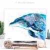 Dolphin watercolor painting print by Slaveika Aladjova