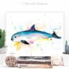 Vaquita watercolor painting print by Slaveika Aladjova