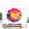 Discus watercolor painting print by Slaveika Aladjova