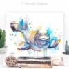 Beluga Whale watercolor painting print by Slaveika Aladjova