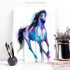 Magical Horse watercolor painting print by Slaveika Aladjova