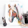 Haflinger horse, Avelignese watercolor painting print by Slaveika Aladjova Haflinger horse, Avelignese watercolor painting print by Slaveika Aladjova