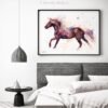 Rocky Mountain Horse watercolor painting print by Slaveika Aladjova