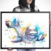 Beluga Whale watercolor painting print by Slaveika Aladjova