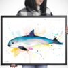 Vaquita watercolor painting print by Slaveika Aladjova