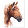 Suffolk Punch Horse watercolor painting print by Slaveika Aladjova